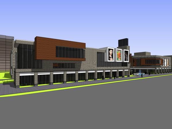 Sketchup商业模型|多层商业建筑,现代风格 Sketchup商业模型|多层商业建筑,现代风格