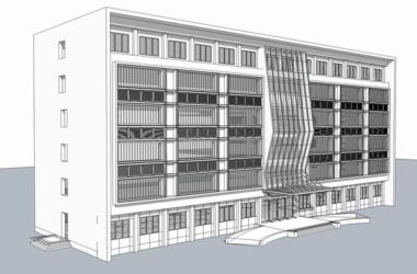 Sketchup医院模型|多层医院,医疗,公建,现代风格-BIM建筑网