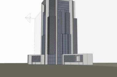 Sketchup办公模型|高层办公楼,现代风格-BIM建筑网