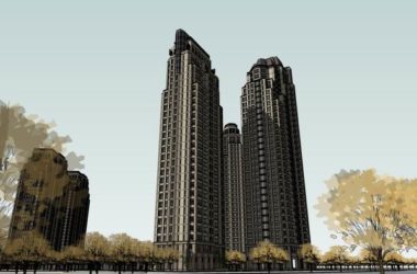 Sketchup住宅模型|高层住宅,会所,商业街,古典风格-BIM建筑网