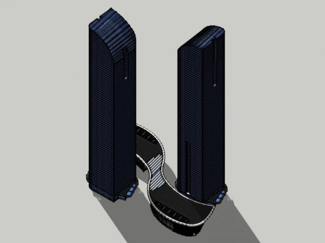 Sketchup办公模型|超高层办公楼,现代风格 Sketchup办公模型|超高层办公楼,现代风格