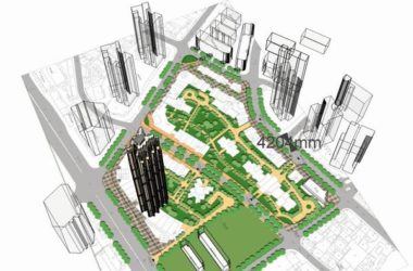 Sketchup办公模型|超高层办公楼,古典风格-BIM建筑网