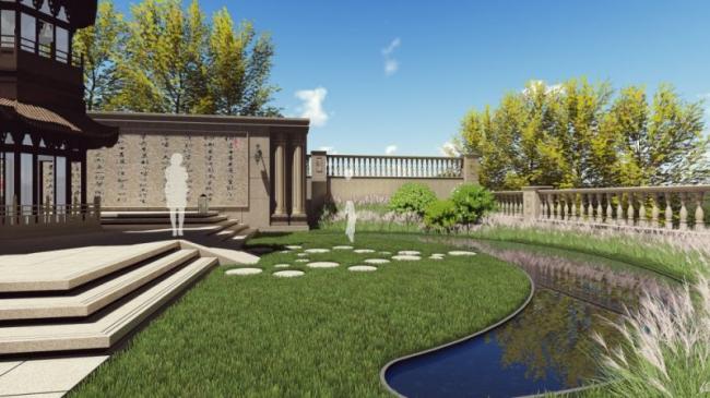Sketchup景观模型|别墅景观,古典风格 Sketchup景观模型|别墅景观,古典风格