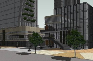 Sketchup综合体模型|多高层综合体,办公楼商业酒店,现代风格-BIM建筑网