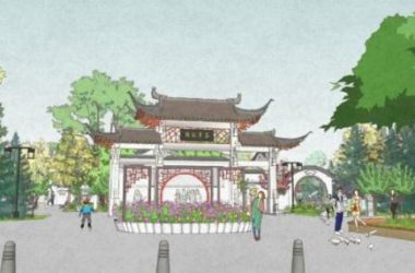 Sketchup景观模型|公园景观,中式风格,中式公园-BIM建筑网
