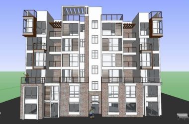 Sketchup住宅模型|多层住宅,花园洋房,现代风格-BIM建筑网