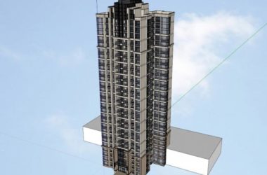 Sketchup住宅模型|高层住宅,现代风格-BIM建筑网
