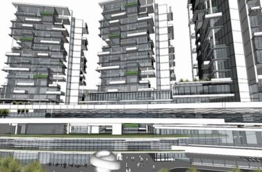 Sketchup办公模型|高层办公楼,现代风格-BIM建筑网