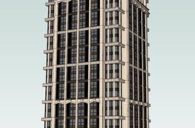 Sketchup住宅模型|高层住宅,现代风格-BIM建筑网
