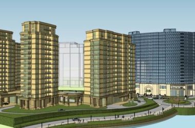 Sketchup酒店模型|高层住宅,曲面旅馆,现代风格-BIM建筑网