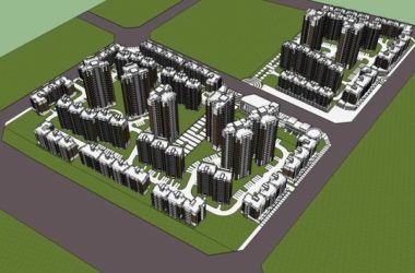 Sketchup住宅模型|高层住宅,现代风格,7+11+18层-BIM建筑网