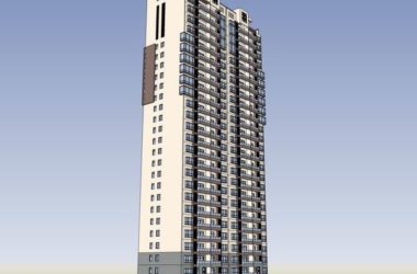 Sketchup住宅模型|高层住宅,古典风格,27层-BIM建筑网