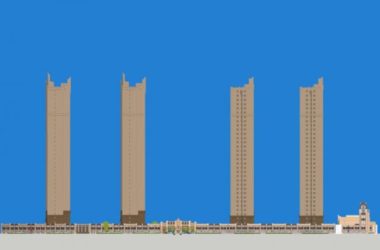 Sketchup住宅模型|超高层住宅,现代风格,40层-BIM建筑网