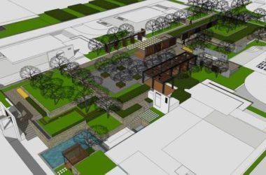 Sketchup住宅模型|高层住宅,办公,公园,现代风格,7+9+11层-BIM建筑网