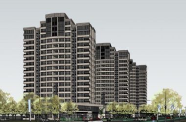 Sketchup住宅模型|高层住宅,底部商铺,现代风格-BIM建筑网