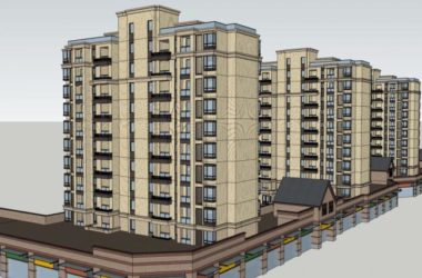 Sketchup住宅模型|高层住宅,古典风格,英式住宅-BIM建筑网