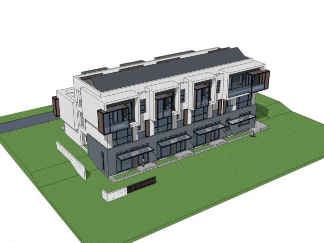 Sketchup住宅模型|多层住宅,古典风格 Sketchup住宅模型|多层住宅,古典风格