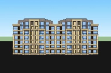 Sketchup住宅模型|多层公寓住宅,古典风格-BIM建筑网