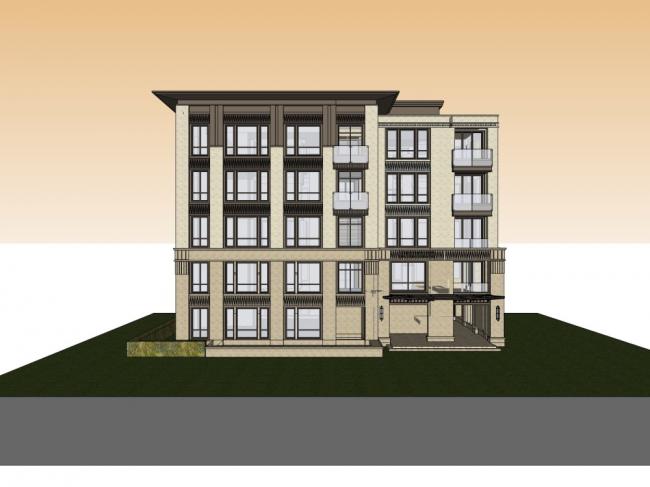 Sketchup住宅模型|多层公寓住宅,现代风格 Sketchup住宅模型|多层公寓住宅,现代风格