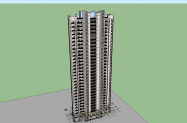 Sketchup住宅模型|高层住宅,现代风格,31层-BIM建筑网