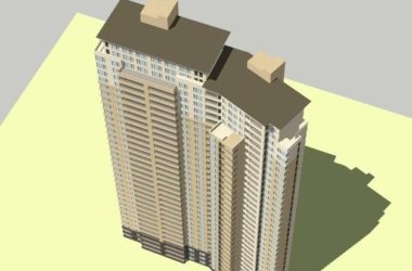 Sketchup住宅模型|超高层住宅,居住建筑,现代风格-BIM建筑网