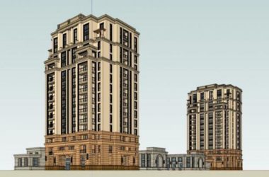 Sketchup住宅模型|高层住宅楼,古典风格-BIM建筑网