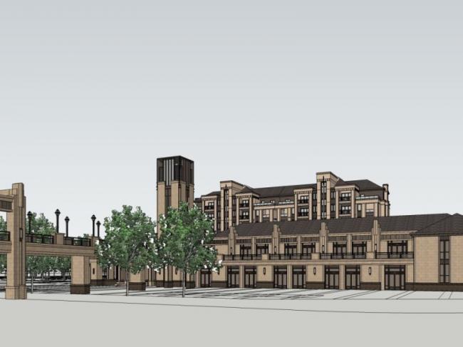 Sketchup商业模型|低层会所,古典风格 Sketchup商业模型|低层会所,古典风格