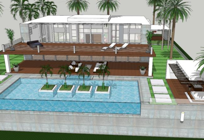 Sketchup酒店模型|多层酒店别墅,现代风格 Sketchup酒店模型|多层酒店别墅,现代风格