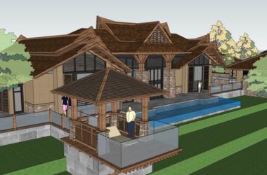 Sketchup酒店模型|酒店别墅院落,古典风格-BIM建筑网