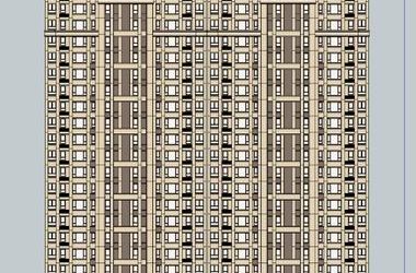 Sketchup住宅模型|超高层住宅,古典风格-BIM建筑网
