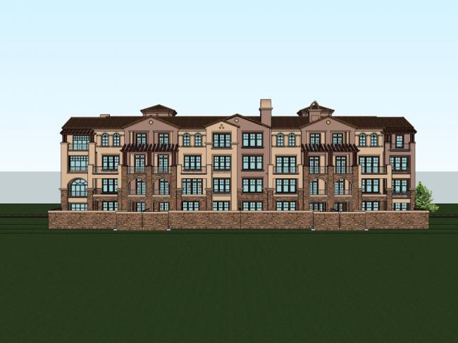 Sketchup住宅模型|多层住宅小区,古典风格 Sketchup住宅模型|多层住宅小区,古典风格