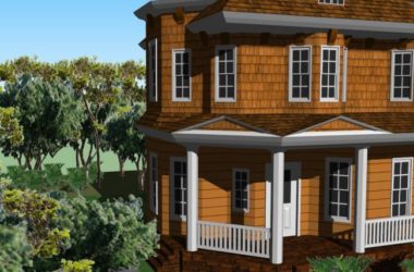 Sketchup住宅模型|多层独栋住宅,花园洋房,古典风格-BIM建筑网