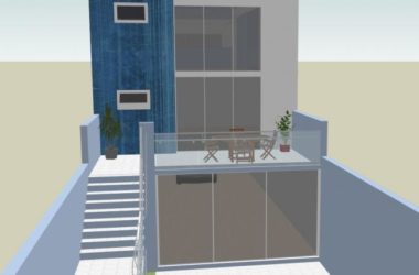 Sketchup住宅模型|多层独栋Loft,现代风格-BIM建筑网