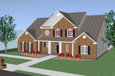 Sketchup住宅模型|多层住宅,花园洋房,古典风格-BIM建筑网