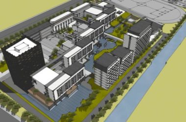 Sketchup学校模型|校园,多层学校,教育建筑,教学楼,现代风格-BIM建筑网