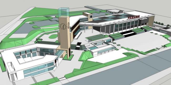 Sketchup车站路桥|客运站,现代风格 Sketchup车站路桥|客运站,现代风格