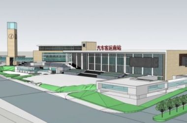 Sketchup车站路桥|客运站，现代风格-BIM建筑网