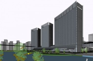 Sketchup文化模型|高层会展中心,文化建筑,现代风格-BIM建筑网