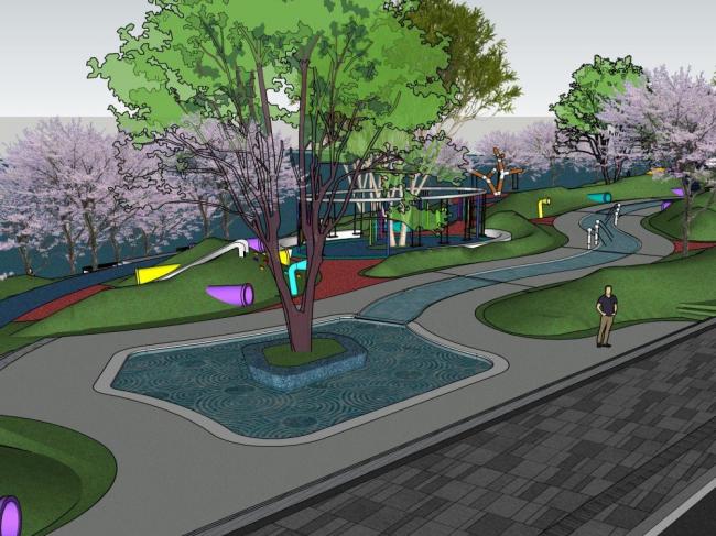 Sketchup景观模型|滨水景观,现代风格 Sketchup景观模型|滨水景观,现代风格