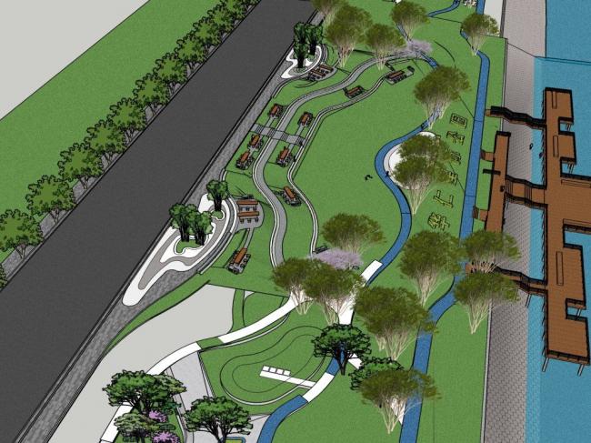 Sketchup景观模型|滨水景观,现代风格 Sketchup景观模型|滨水景观,现代风格