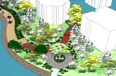 Sketchup景观模型|驳岸景观,现代风格-BIM建筑网