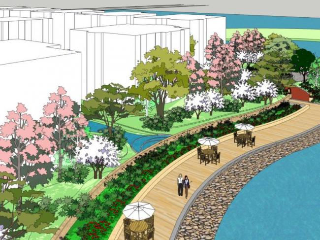 Sketchup景观模型|驳岸景观,现代风格 Sketchup景观模型|驳岸景观,现代风格