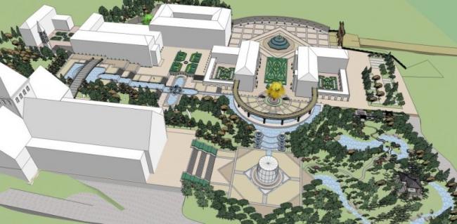 Sketchup景观模型|公园景观,现代风格 Sketchup景观模型|公园景观,现代风格