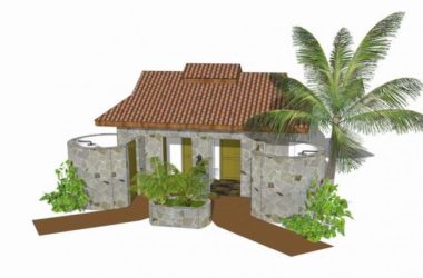 Sketchup小品模型|公共厕所,公园卫生间-BIM建筑网