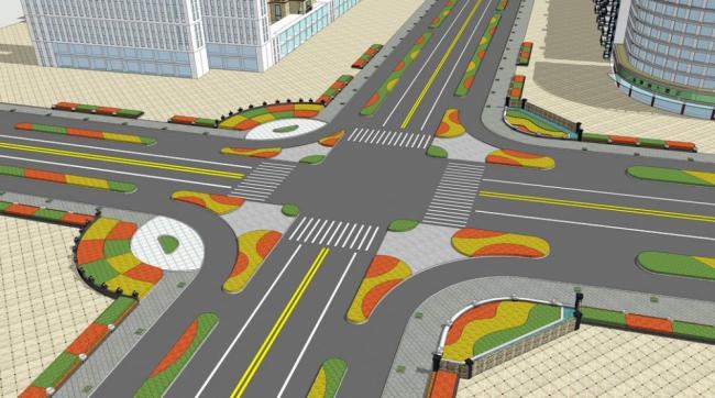 Sketchup景观模型|道路景观 Sketchup景观模型|道路景观