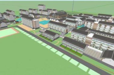 Sketchup医院模型|养老中心,现代风格-BIM建筑网