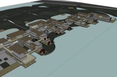 Sketchup商业模型|酒吧街,现代风格,商业建筑-BIM建筑网