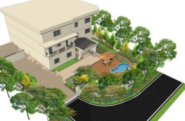 Sketchup景观模型|欧式庭院景观,花园-BIM建筑网