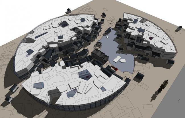 Sketchup商业模型|商业建筑,新中式风格 Sketchup商业模型|商业建筑,新中式风格
