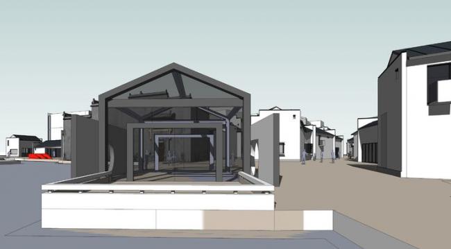 Sketchup商业模型|商业建筑,新中式风格 Sketchup商业模型|商业建筑,新中式风格